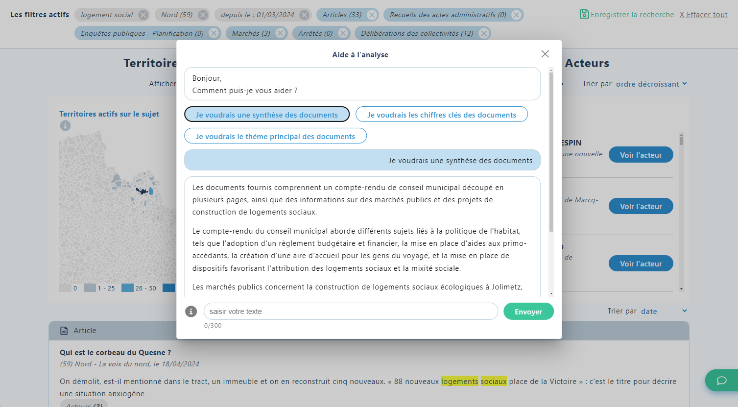 chat conversationnel alimenté par l'intelligence artificielle