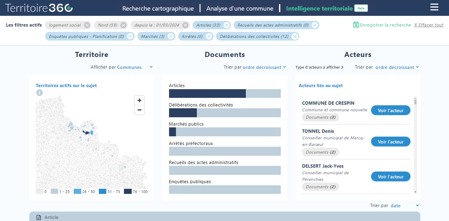 demandez une démo de la plateforme de veille territoriale territoire360 by explore