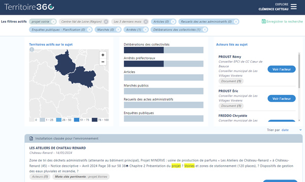 requete projet voirie territoire 360